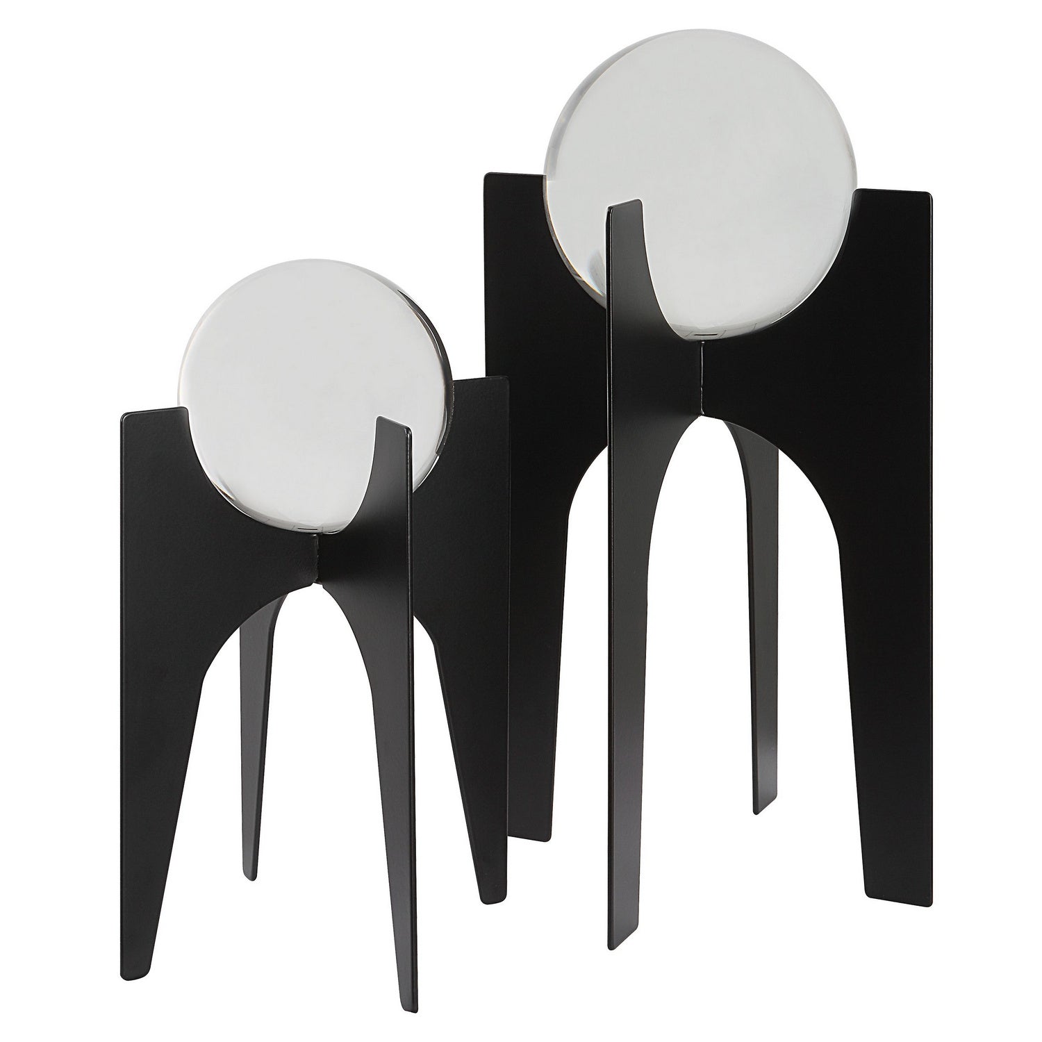 Uttermost - 18053 - Crystal Spheres, S/2 - Ellianna - Brushed Black