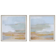 Uttermost - 41468 - Framed Prints, S/2 - Abstract Coastline - Wood Look