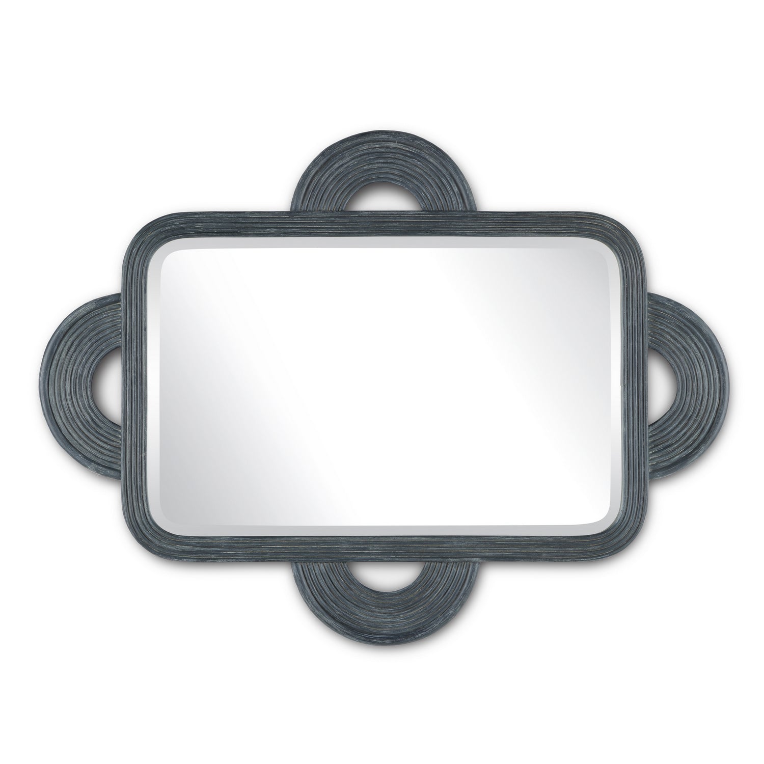 Currey and Company - 1000-0126 - Mirror - Vintage Navy/Mirror