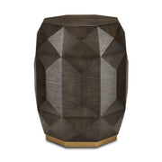 Currey and Company - 3000-0224 - Accent Table - Dove Gray/Polished Brass