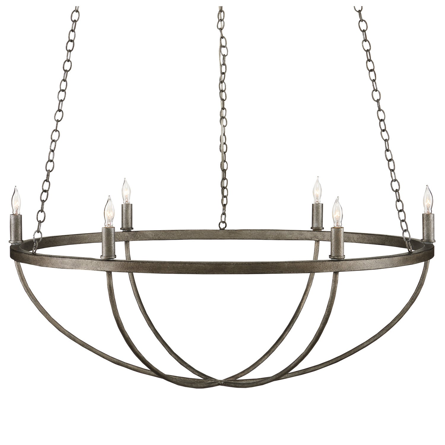 Currey and Company - 9000-0942 - Six Light Chandelier - Light Molé