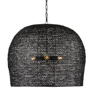 Currey and Company - 9000-0962 - Three Light Pendant - Satin Black