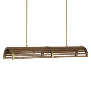 Currey and Company - 9000-0967 - Five Light Chandelier - Chestnut/Brass