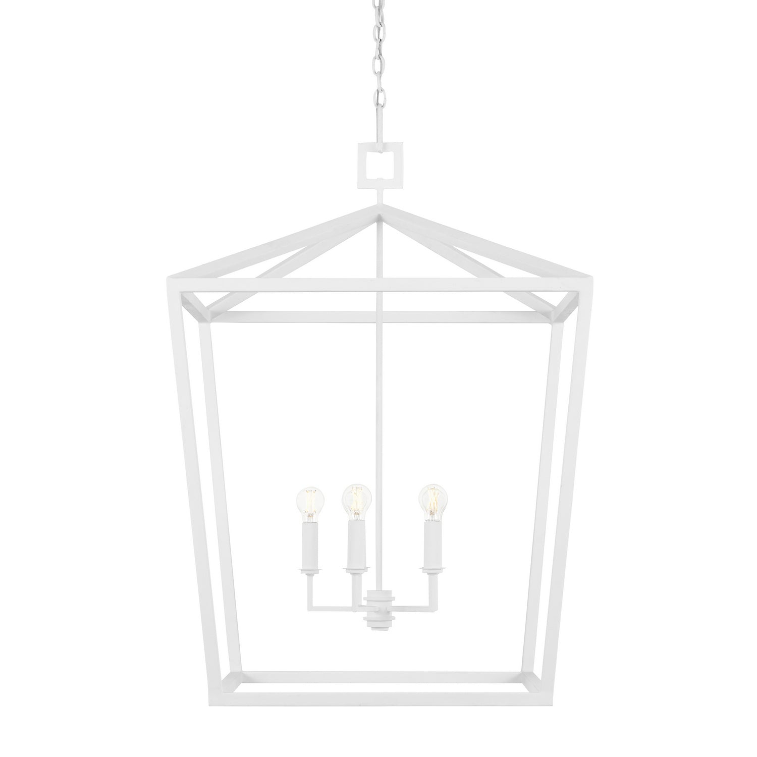 Currey and Company - 9000-0980 - Four Light Chandelier - Gesso White