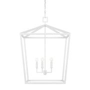 Currey and Company - 9000-0980 - Four Light Chandelier - Gesso White