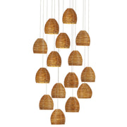 Currey and Company - 9000-1001 - 15 Light Pendant - Natural