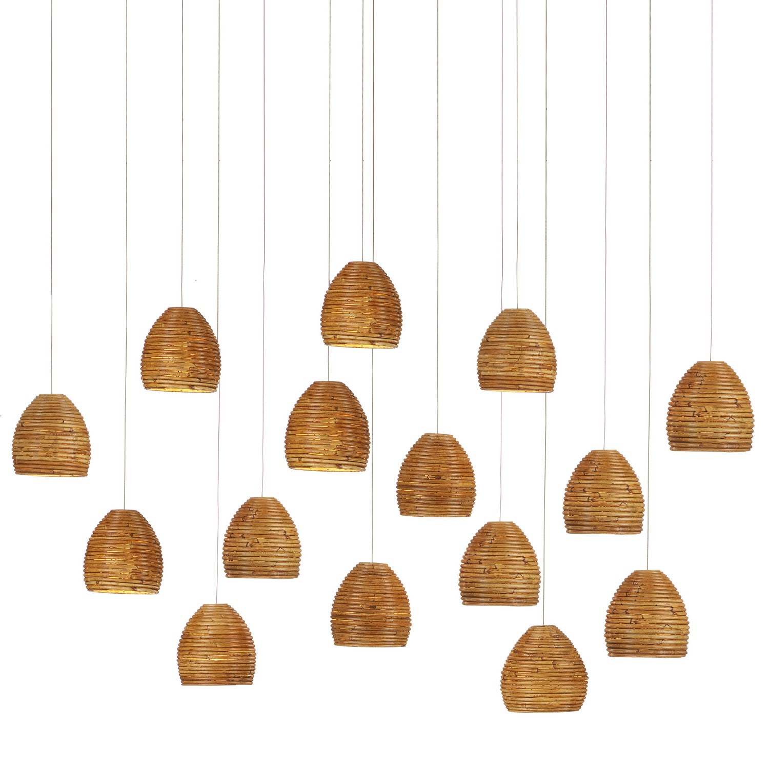 Currey and Company - 9000-1002 - 15 Light Pendant - Natural