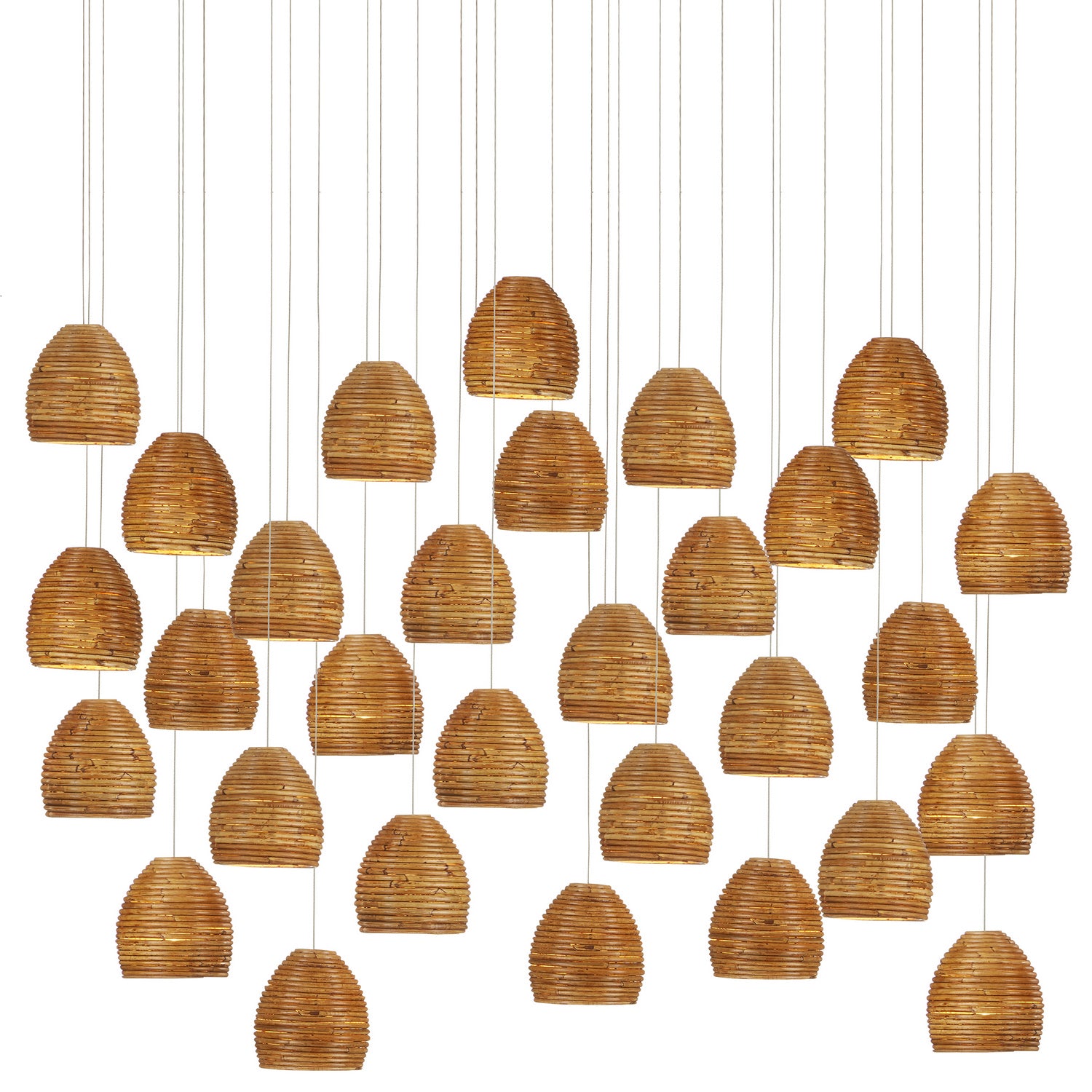 Currey and Company - 9000-1003 - 30 Light Pendant - Natural