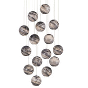 Currey and Company - 9000-1008 - 15 Light Pendant - Earth with Speckles