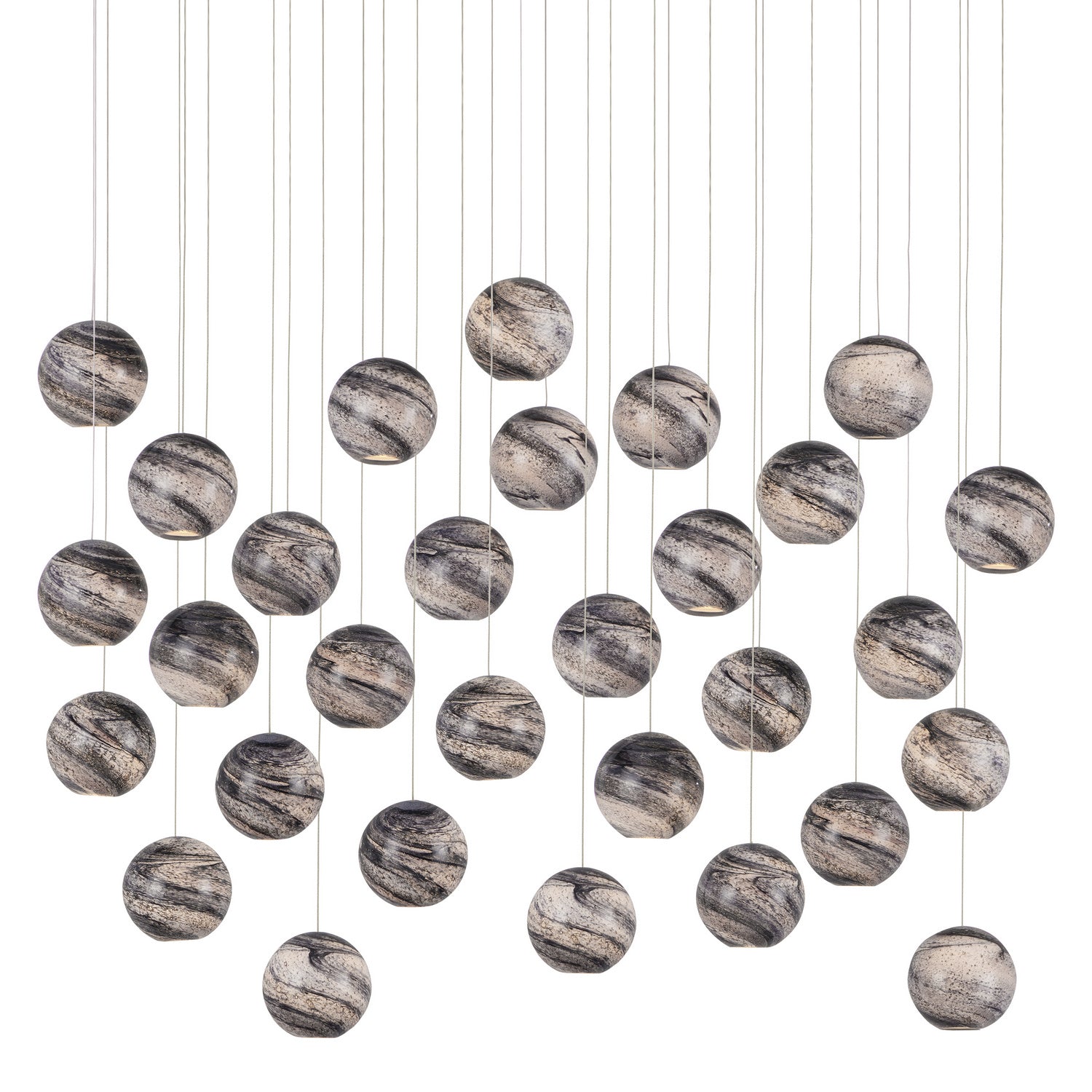 Currey and Company - 9000-1010 - 30 Light Pendant - Earth with Speckles