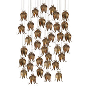 Currey and Company - 9000-1025 - 36 Light Pendant - Antique Brass