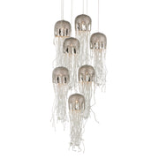 Currey and Company - 9000-1028 - Seven Light Pendant - Nickel