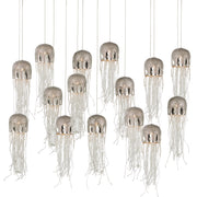 Currey and Company - 9000-1030 - 15 Light Pendant - Nickel