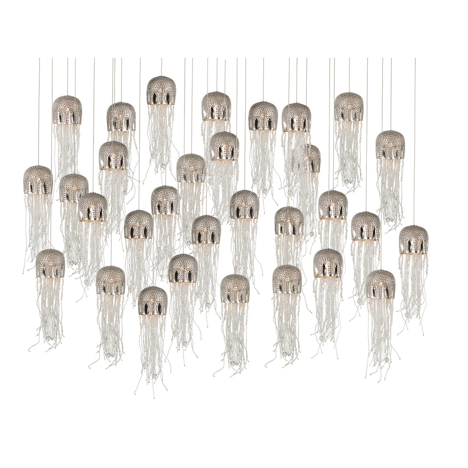 Currey and Company - 9000-1031 - 30 Light Pendant - Nickel