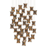 Currey and Company - 9000-1046 - 36 Light Pendant - Brown/Black/Natural