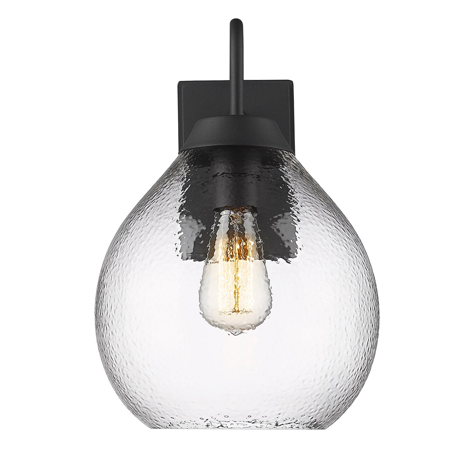Golden - 1094-OWM NB-HCG - One Light Outdoor Wall Sconce - Ariella - Natural Black
