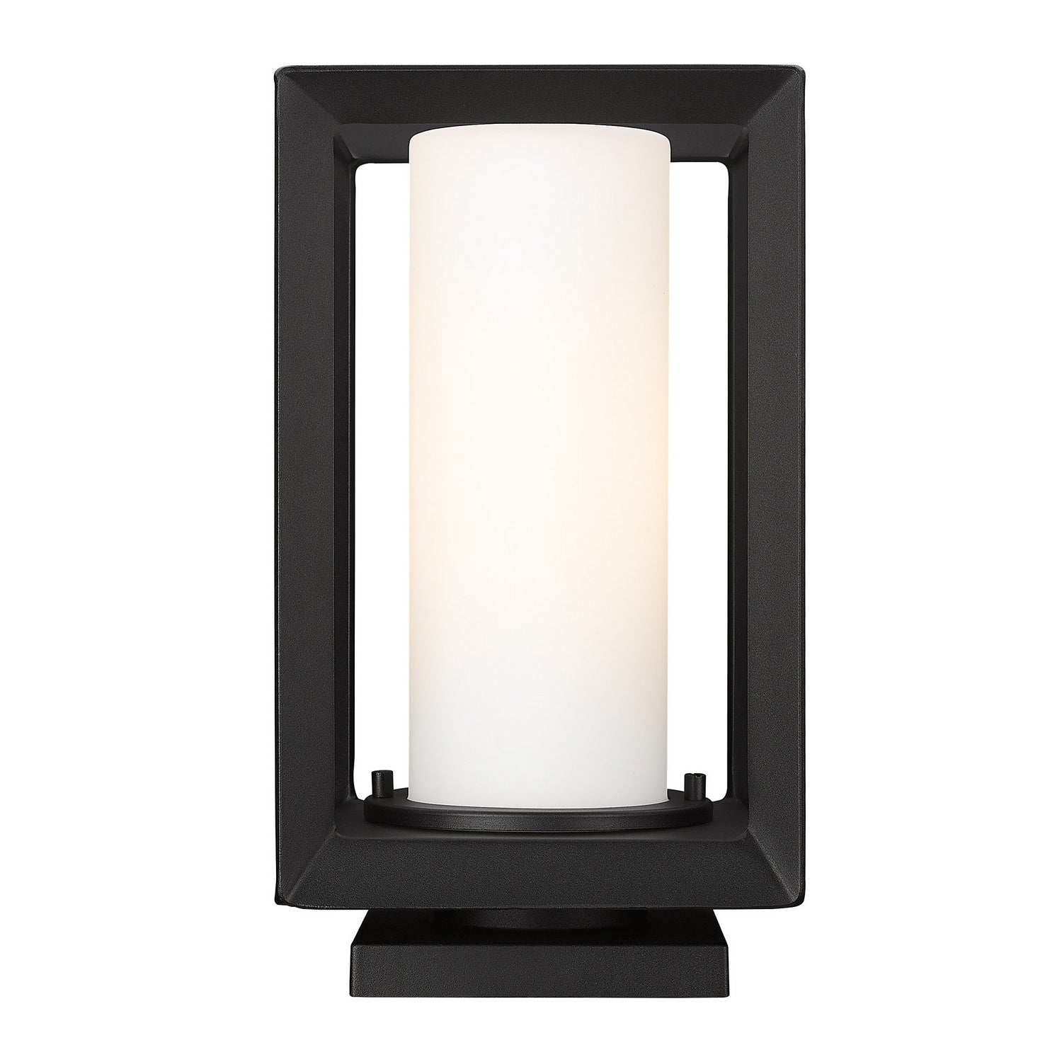 Golden - 2073-OPR NB-OP - One Light Outdoor Pier Mount - Smyth - Natural Black