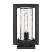 Golden - 2073-OPR NB-SD - One Light Outdoor Pier Mount - Smyth - Natural Black