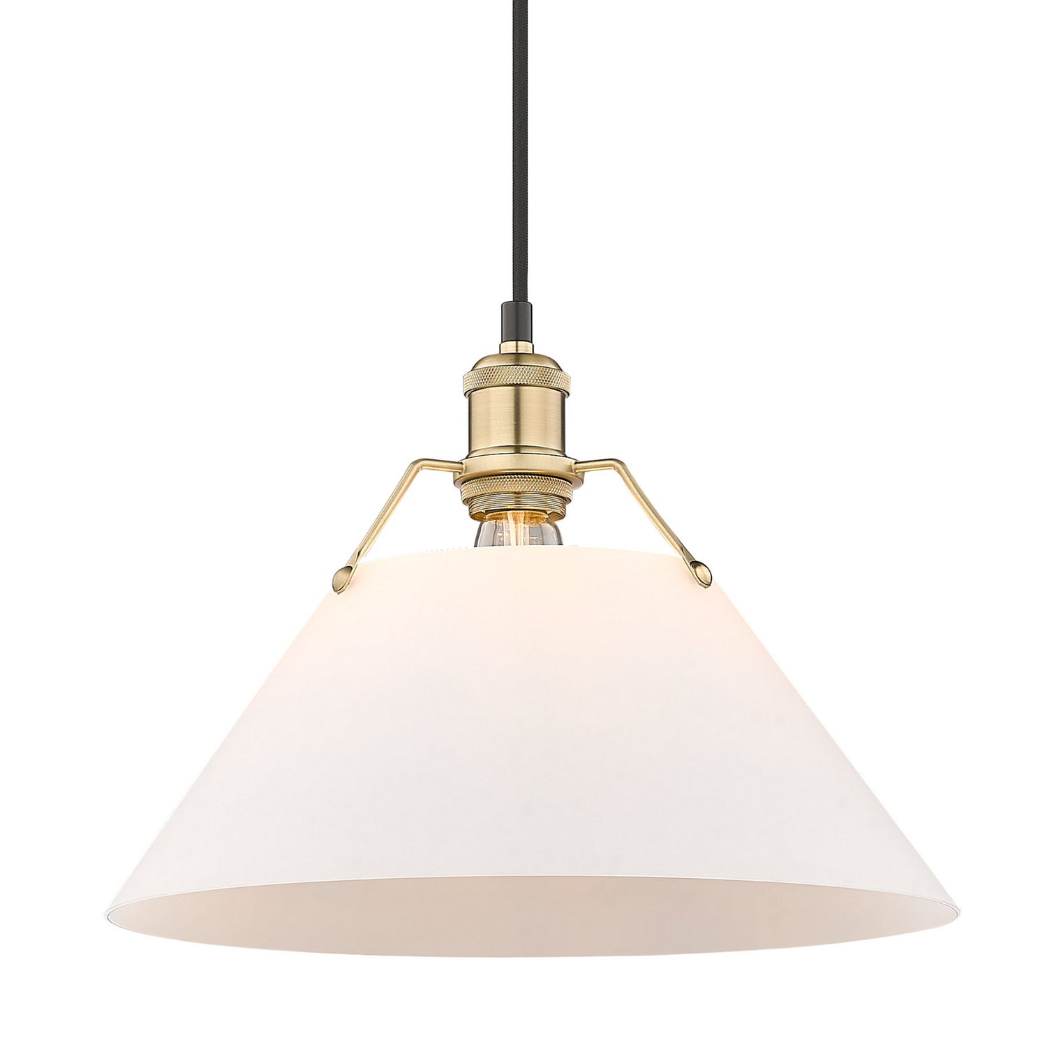 Golden - 3306-L BCB-OP - One Light Pendant - Orwell - Brushed Champagne Brass