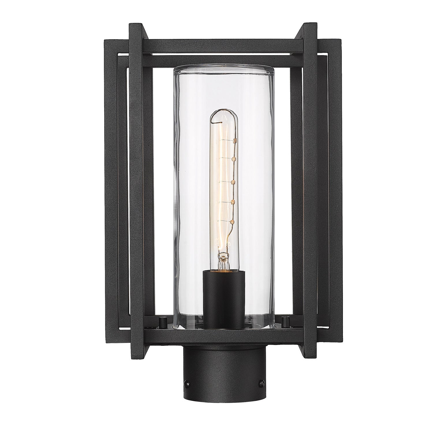 Golden - 6071-OPST NB-CLR - One Light Outdoor Post Mount - Tribeca - Natural Black