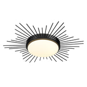 Golden - 9126-FM18 BLK-OP - LED Flush Mount - Kieran - Matte Black