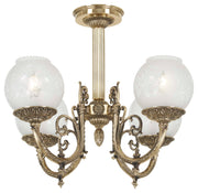Metropolitan - N801904 - Four Light Semi Flush Mount - Metropolitan Family - Antique Classic Brass