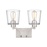 Millennium - 496002-BN - Two Light Vanity - Evalon - Brushed Nickel