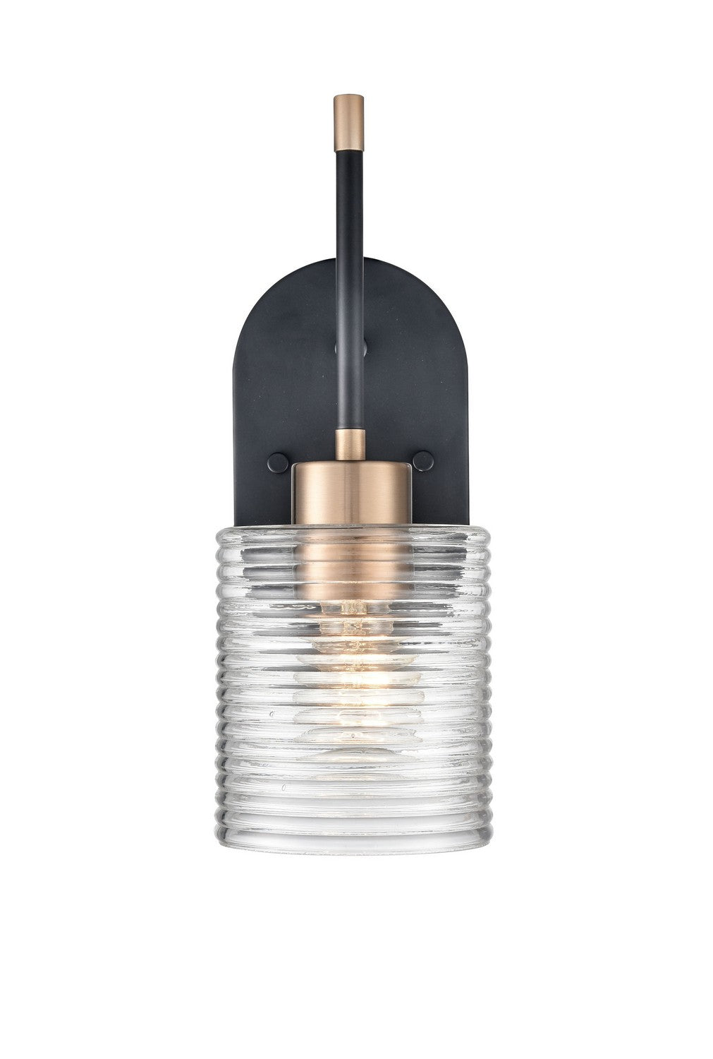 Millennium - 9411-MB/MG - One Light Wall Sconce - Renitta - Matte Black Modern Gold