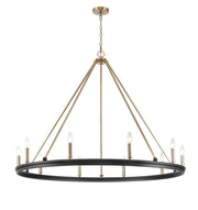 Millennium - 9510-MB/MG - Ten Light Chandelier - Carruth - Matte Black Modern Gold