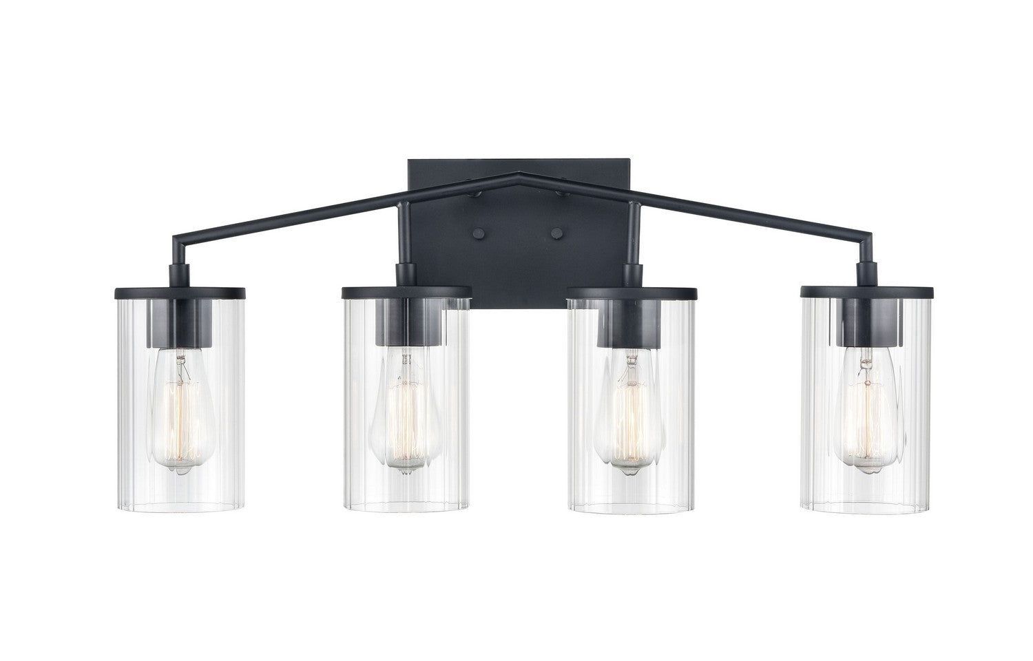 Millennium - 9524-MB - Four Light Vanity - Beverlly - Matte Black