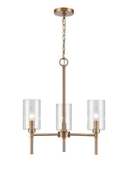 Millennium - 9913-MG - Three Light Chandelier - Chastine - Modern Gold