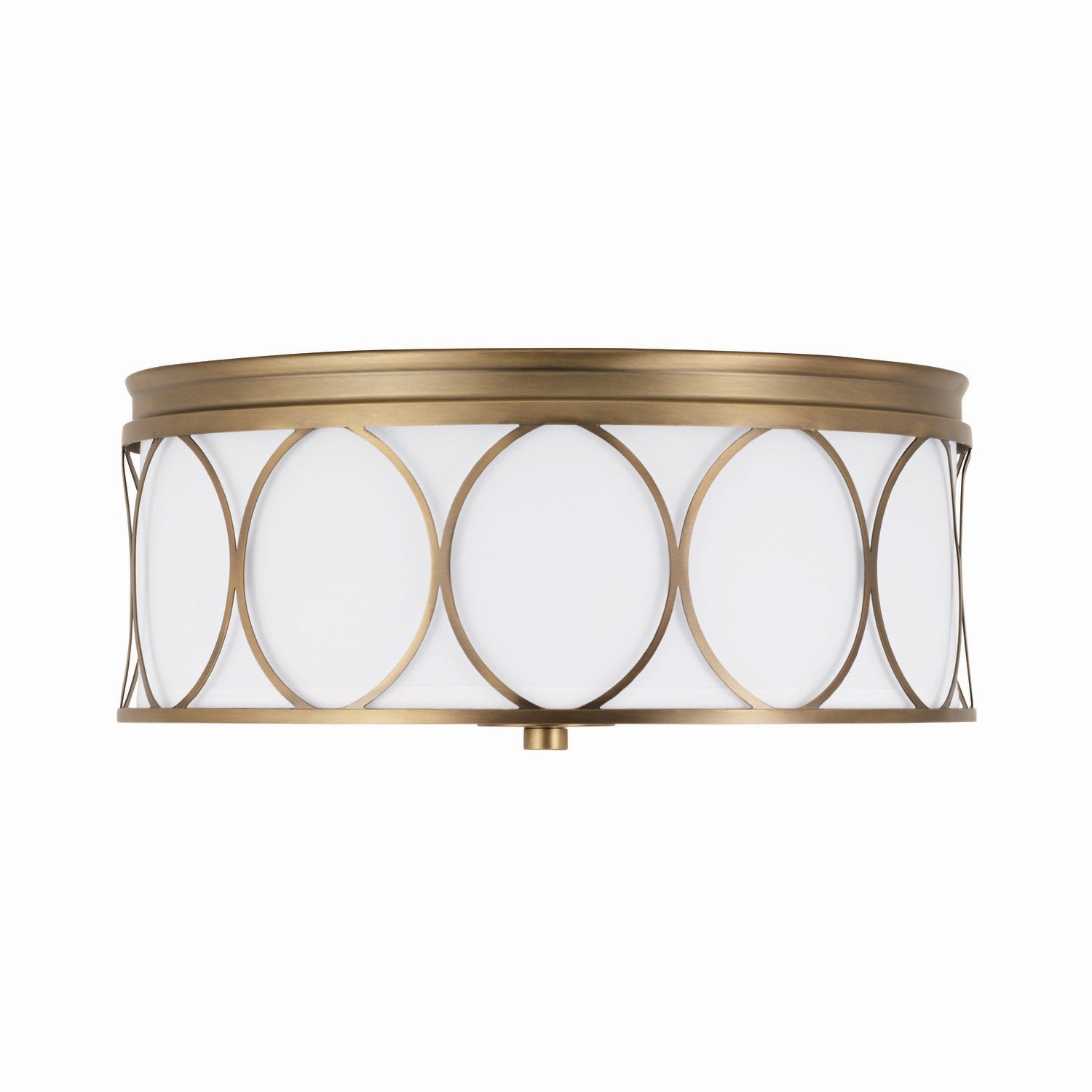 Capital Lighting - 225131AD-683 - Three Light Flush Mount - Rylann - Aged Brass