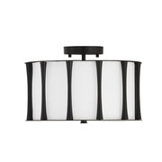 Capital Lighting - 244631MB - Three Light Dual Mount Semi Flush/Pendant - Bodie - Matte Black