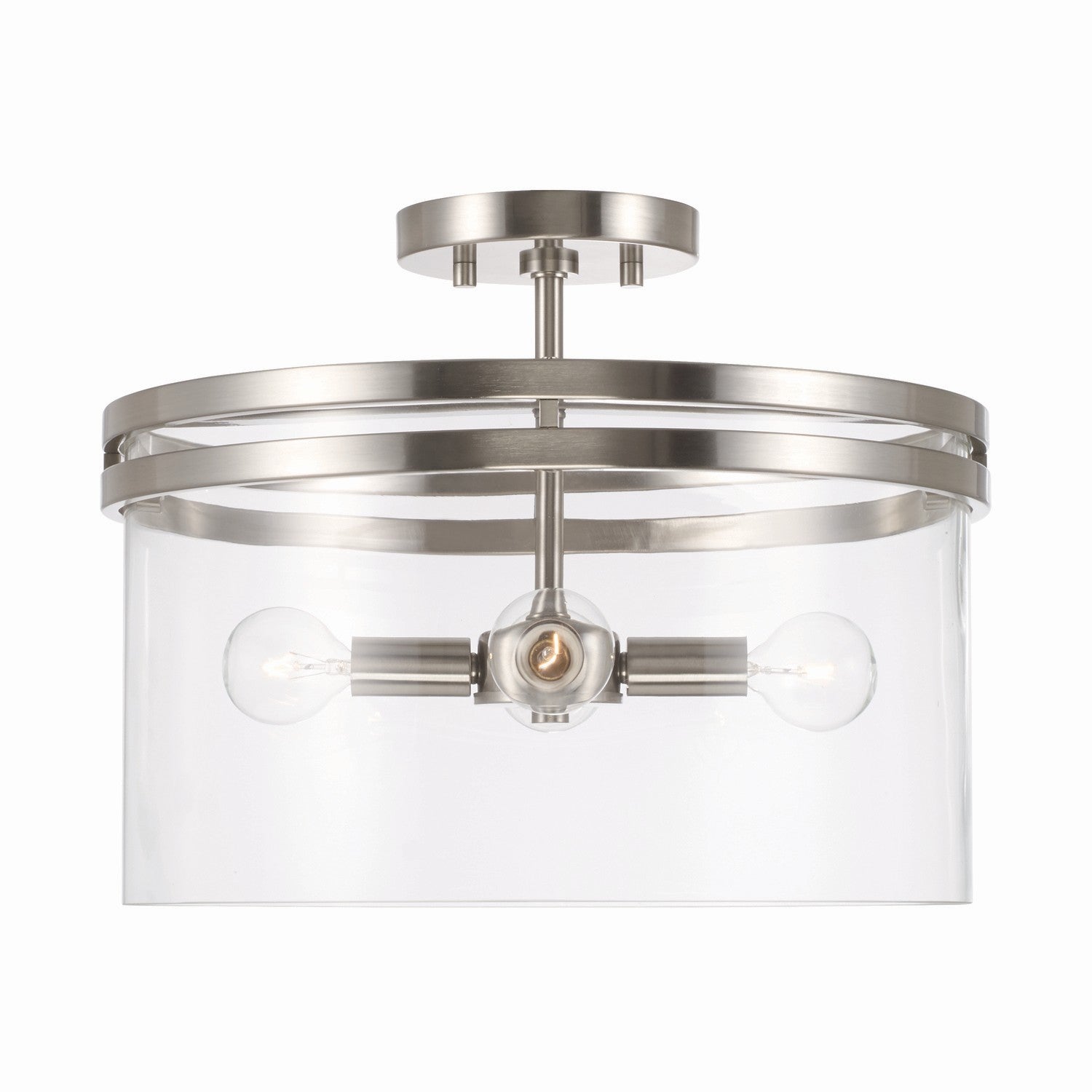 Capital Lighting - 248741BN - Four Light Semi-Flush Mount - Fuller - Brushed Nickel