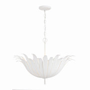Capital Lighting - 349541XW - Four Light Pendant - Eden - Textured White