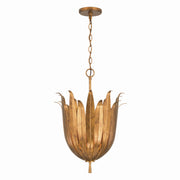 Capital Lighting - 349542AG - Four Light Pendant - Eden - Antique Gold