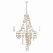 Capital Lighting - 447782OW - Eight Light Chandelier - Carissa - Organic White