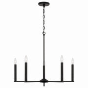 Capital Lighting - 448651MB - Five Light Chandelier - Portman - Matte Black