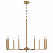 Capital Lighting - 448691AD - Nine Light Chandelier - Portman - Aged Brass