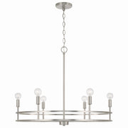 Capital Lighting - 448761BN - Six Light Chandelier - Fuller - Brushed Nickel