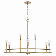 Capital Lighting - 448791AD - Nine Light Chandelier - Fuller - Aged Brass