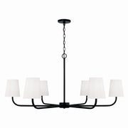 Capital Lighting - 449461MB-706 - Six Light Chandelier - Brody - Matte Black