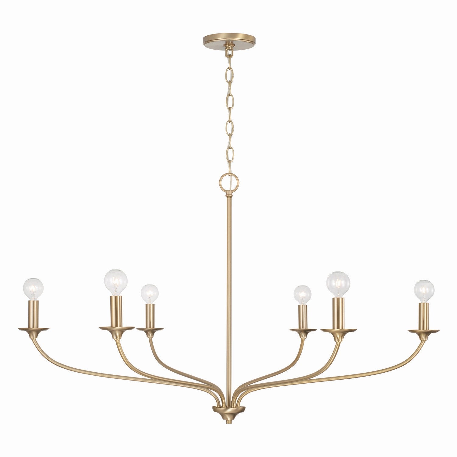 Capital Lighting - 449961MA - Six Light Chandelier - Dolan - Matte Brass