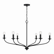 Capital Lighting - 449961MB - Six Light Chandelier - Dolan - Matte Black