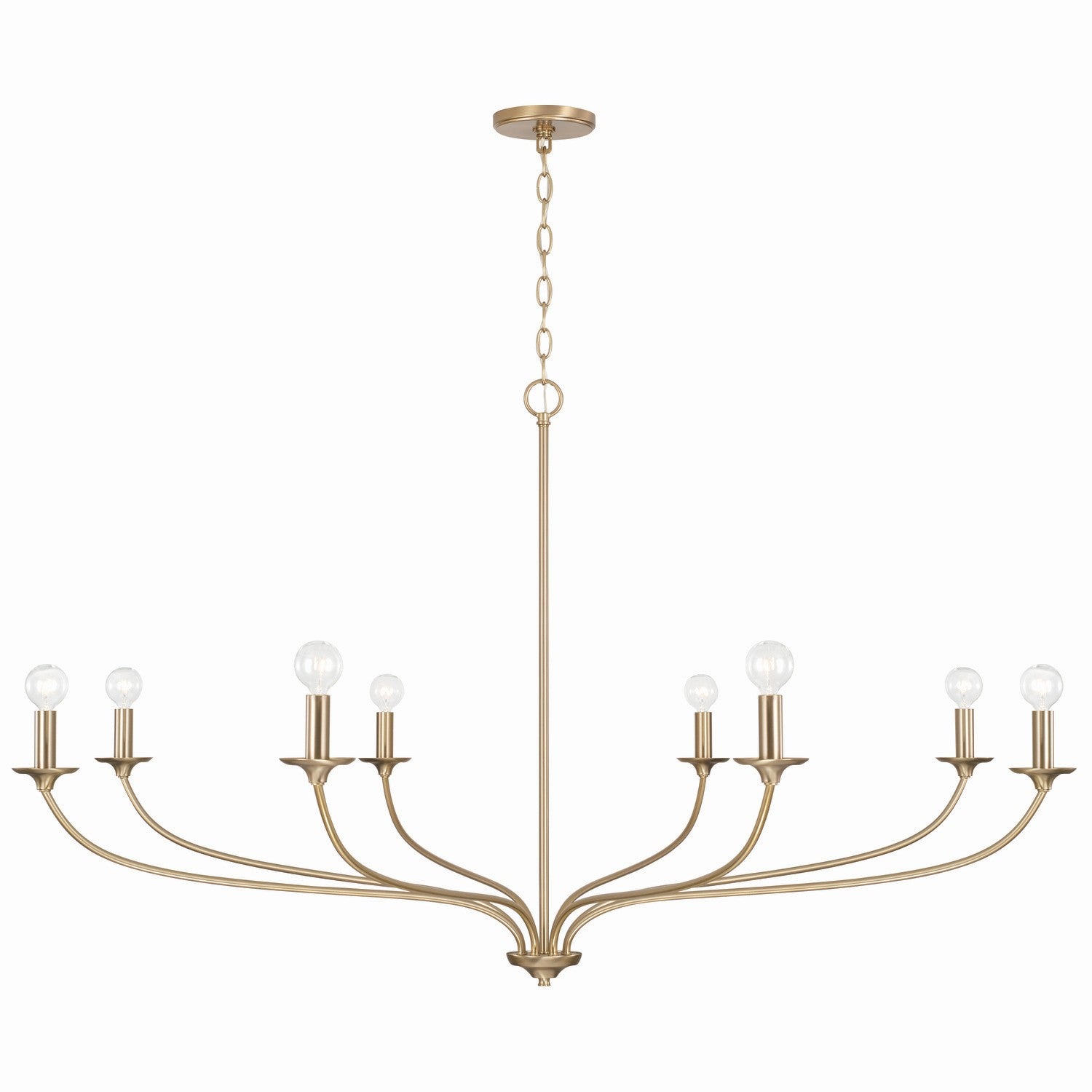 Capital Lighting - 449981MA - Eight Light Chandelier - Dolan - Matte Brass