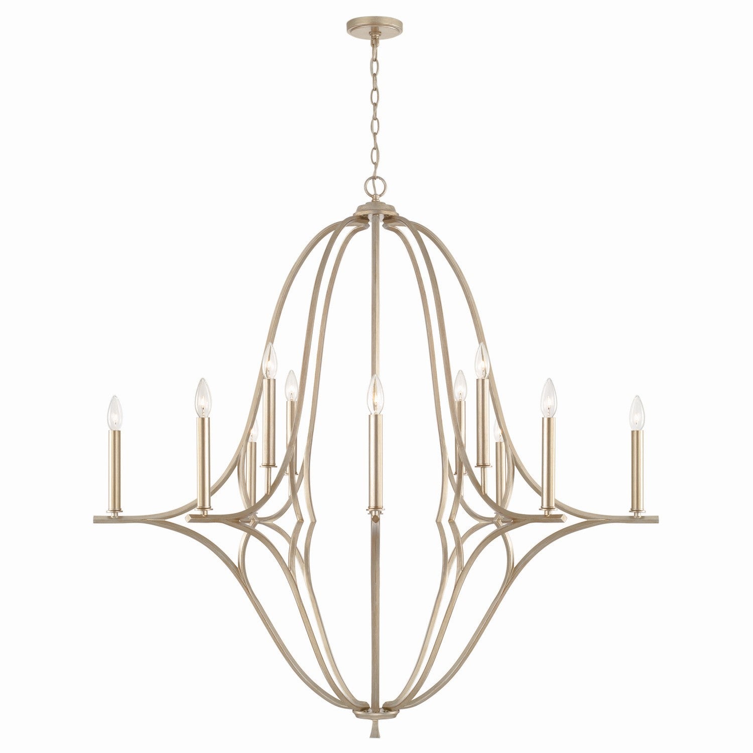 Capital Lighting - 450001BS - 12 Light Chandelier - Claire - Brushed Champagne