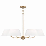 Capital Lighting - 450461AD - Six Light Chandelier - Welsley - Aged Brass