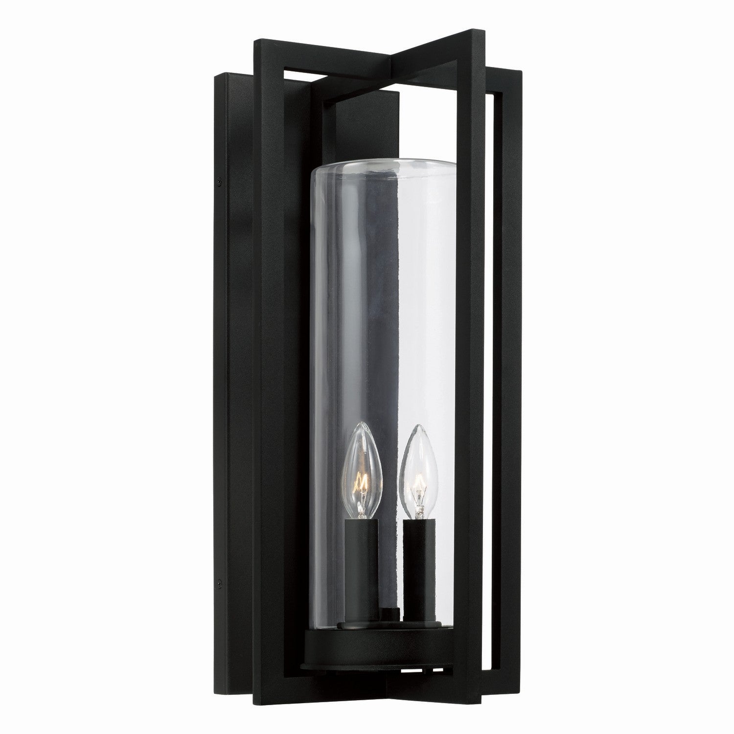 Capital Lighting - 948221BK - Two Light Outdoor Wall Lantern - Kent - Black