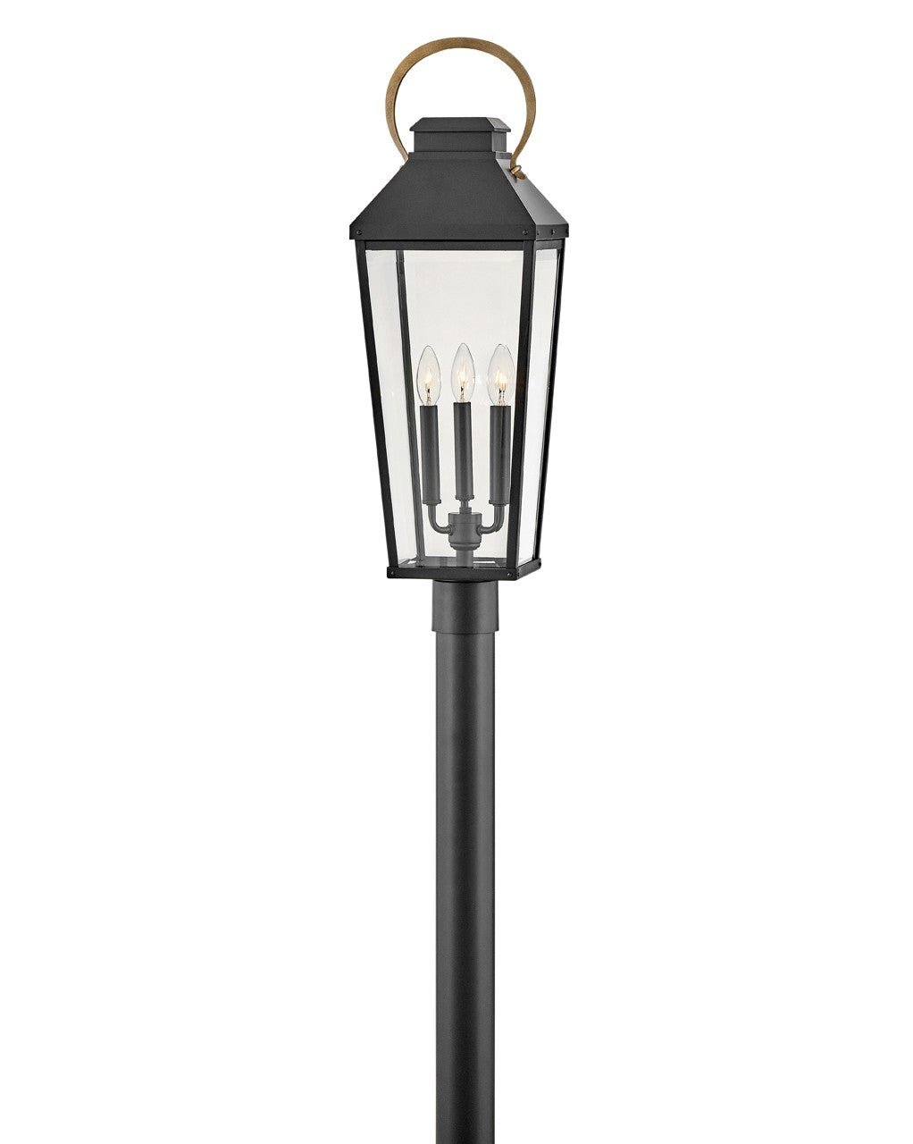 Hinkley - 17501BK - LED Post Top or Pier Mount Lantern - Dawson - Black