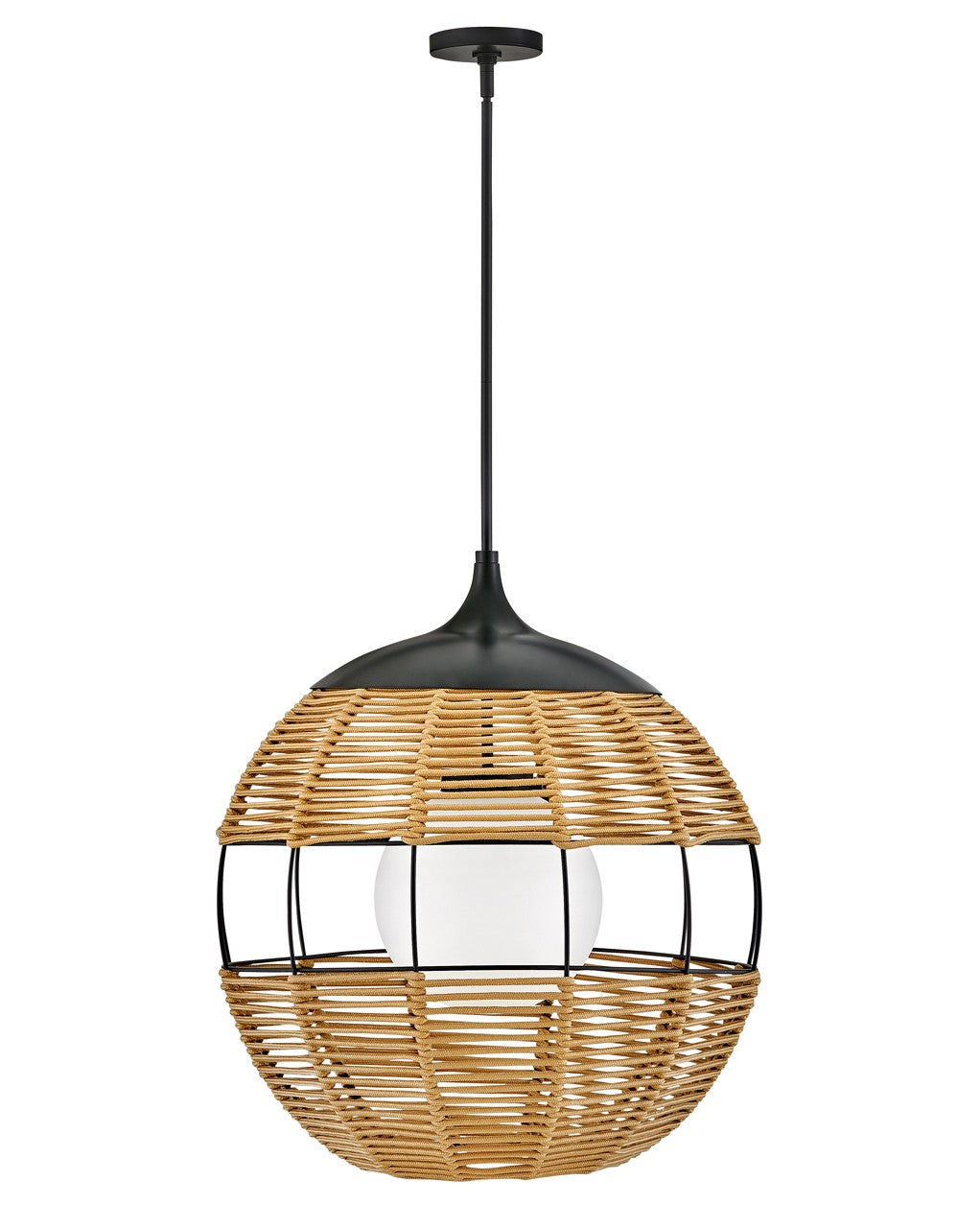 Hinkley - 19675BK-NAT - LED Chandelier - Maddox - Black